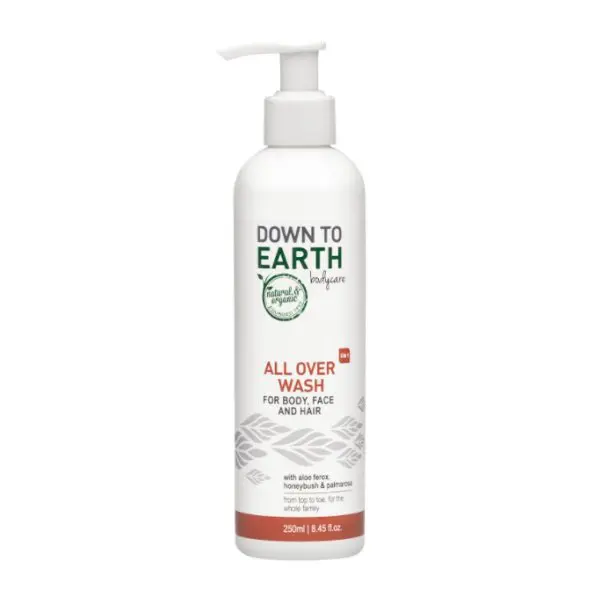 Down To Earth Wash for Body, Face & Hair 250ml 1 Down To Earth Wash for Body, Face & Hair 250ml