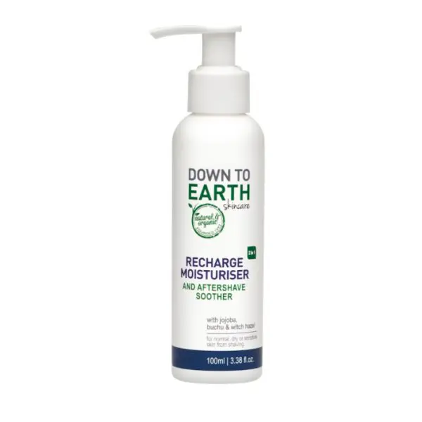 Down to Earth Recharge Moisturiser & Aftershave Soother 100ml 1 Down to Earth Recharge Moisturiser & Aftershave Soother 100ml
