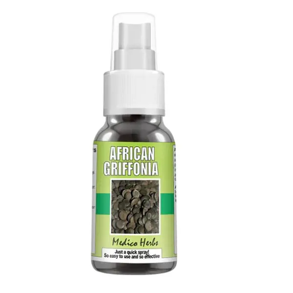 Medico Herbs African Griffonia Spray (Griffonia simplicifolia 5-HTP) 50ml | Natural Mood, Sleep & Nervous System Support 1 Medico Herbs African Griffonia Spray (Griffonia simplicifolia 5-HTP) 50ml | Natural Mood, Sleep & Nervous System Support