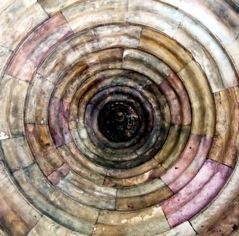 Stonework circles of a dome