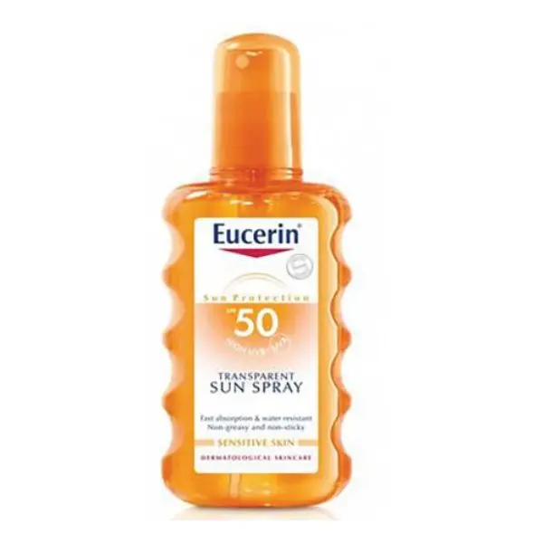 Eucerin Sun SPF50 Transparent Sensitive Spray Sensitive Skin 200ml 1 Eucerin Sun SPF50 Transparent Sensitive Spray Sensitive Skin 200ml